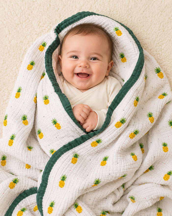 Vioraa Baby 6-Layer Cotton Muslin Blanket – Pack of 1