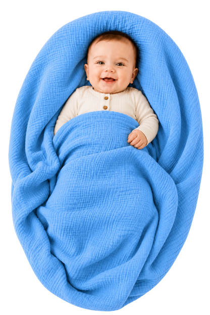 Vioraa Baby 2-Layer Muslin Swaddle Blankets – Pack of 2