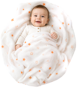 Vioraa Baby 2-Layer Muslin Swaddle Blanket – Pack of 1