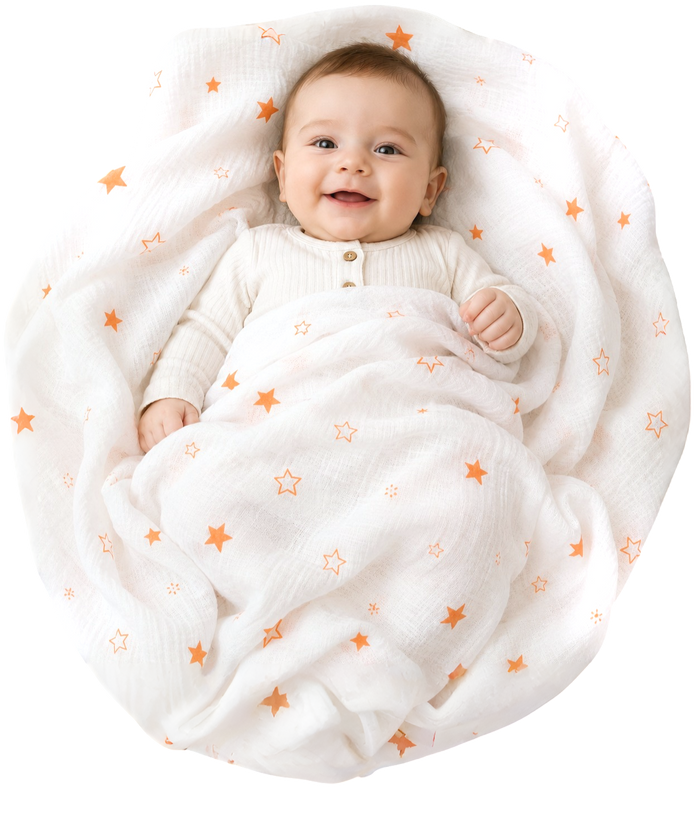 Vioraa Baby 2-Layer Muslin Swaddle Blanket – Pack of 1