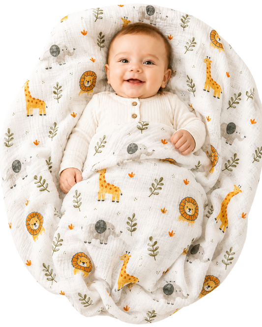 Vioraa Baby 2-Layer Muslin Swaddle Blanket – Pack of 1