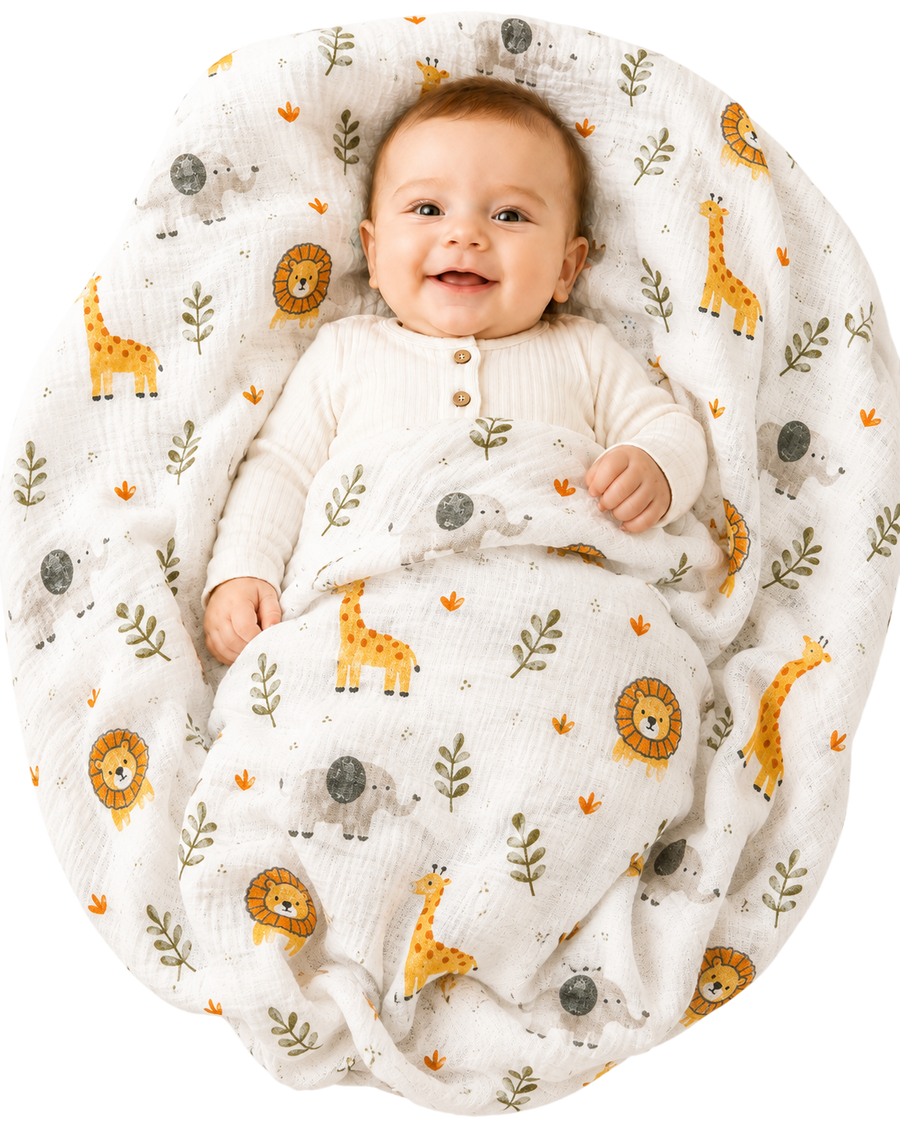 Vioraa Baby 2-Layer Muslin Swaddle Blanket – Pack of 1