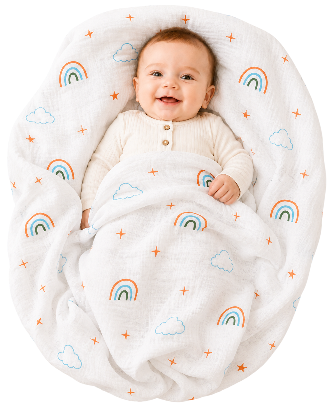 Vioraa Baby 2-Layer Muslin Swaddle Blanket – Pack of 1