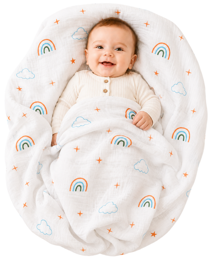 Vioraa Baby 2-Layer Muslin Swaddle Blanket – Pack of 1