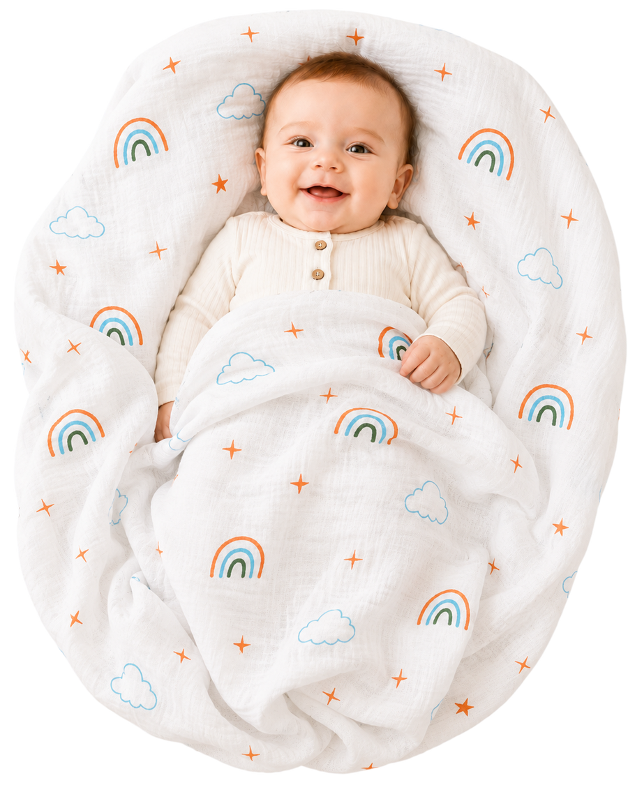 Vioraa Baby 2-Layer Muslin Swaddle Blanket – Pack of 1