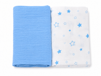 Vioraa Baby 2-Layer Muslin Swaddle Blankets – Pack of 2