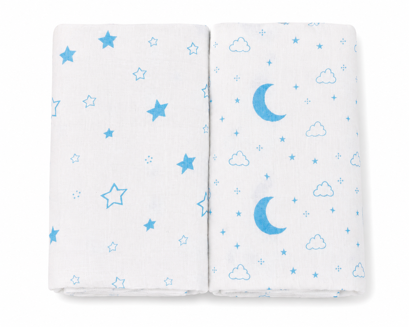 Vioraa Baby 2-Layer Muslin Swaddle Blankets – Pack of 2