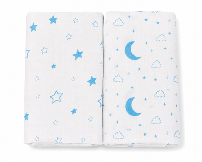 Vioraa Baby 2-Layer Muslin Swaddle Blankets – Pack of 2